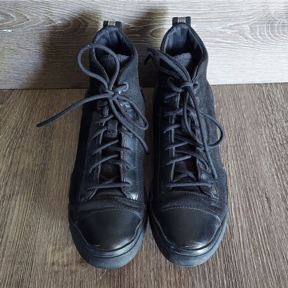 Converse All Star Disrupt CX Hi Triple Black Faux Suede High Top Sneakers Size 7 - Picture 3 of 9